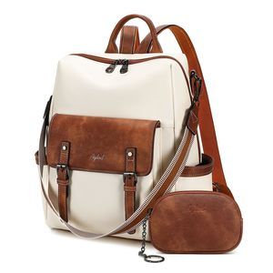 Backpack Purse Pu Leather Back Packs Desner Ladies Shoulder Bag :v